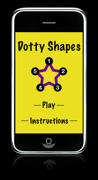 Screenshot of Dotty Shapes game